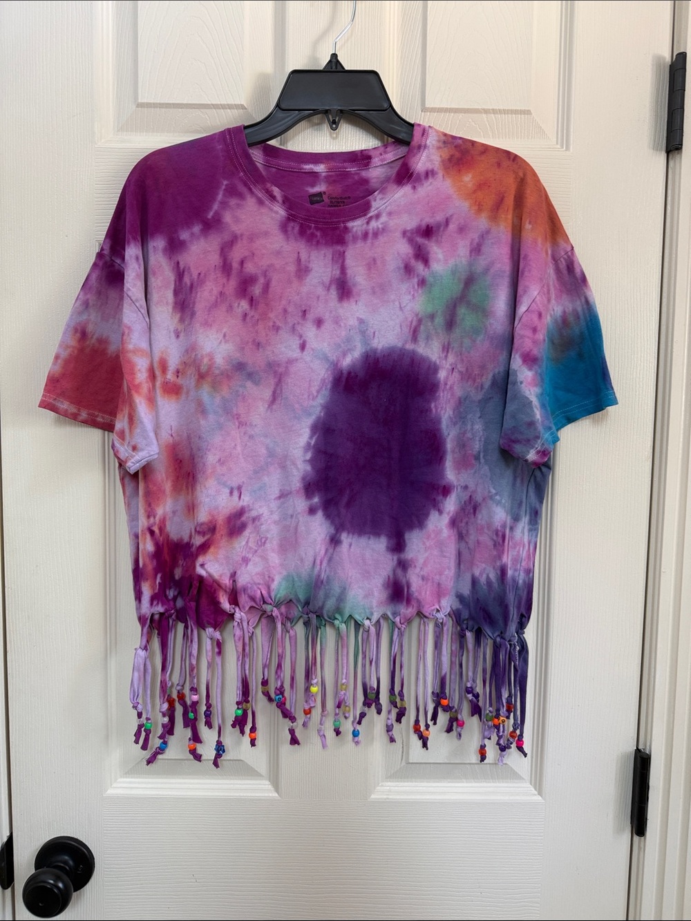 Hanes ComfortSoft Tie-Dye Tee - Purple, Pink